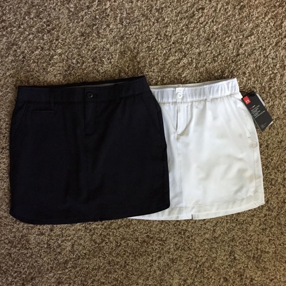 Under Armour black Golf Skort